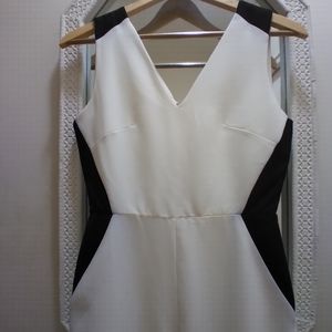 Vesper/Shein Jumpsuit, Size 8, Black/White